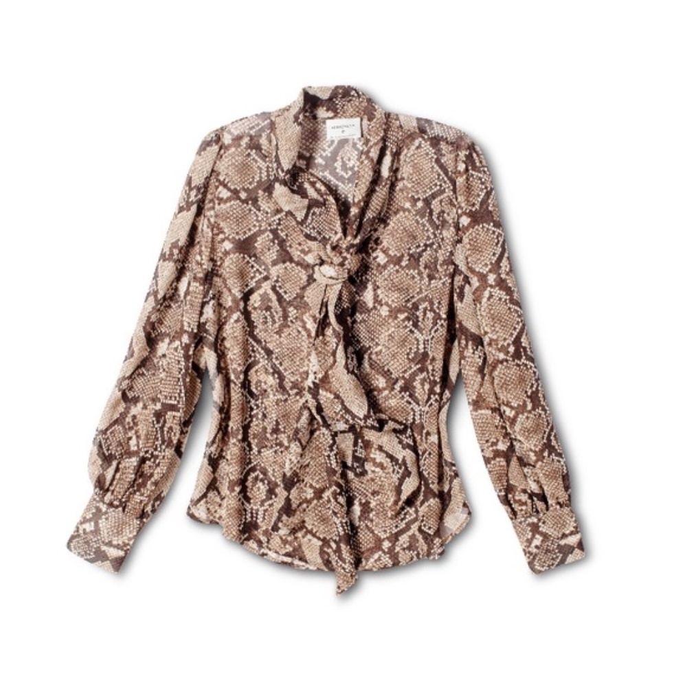 Altuzarra Snake Print Blouse - Picture 1 of 7